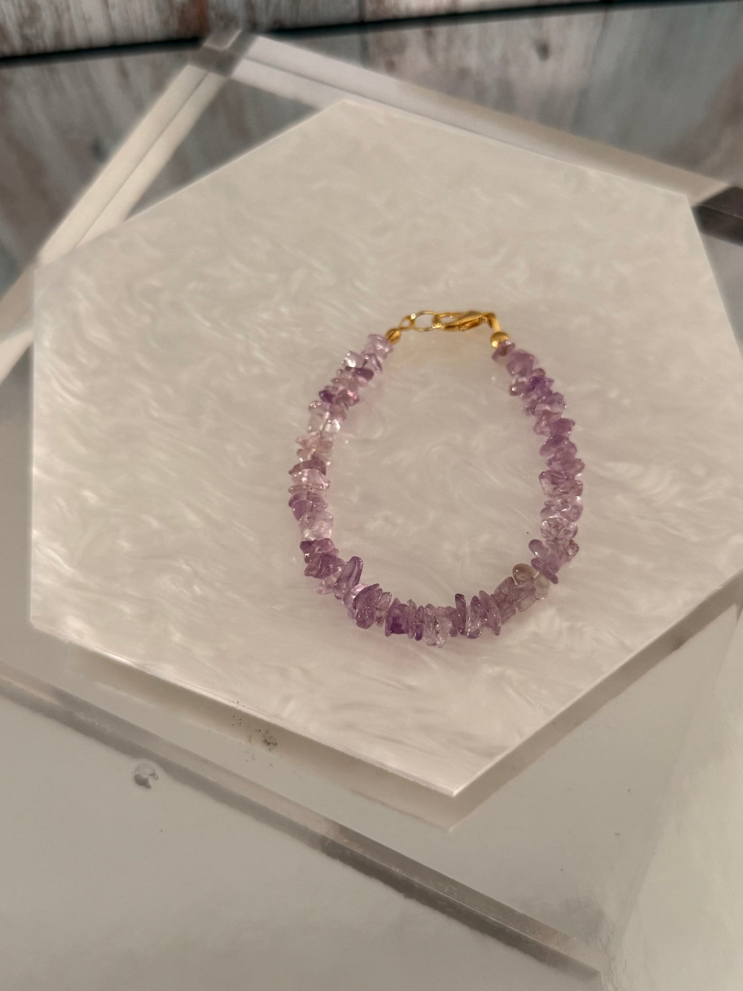 Amatista Rosa Pulsera
