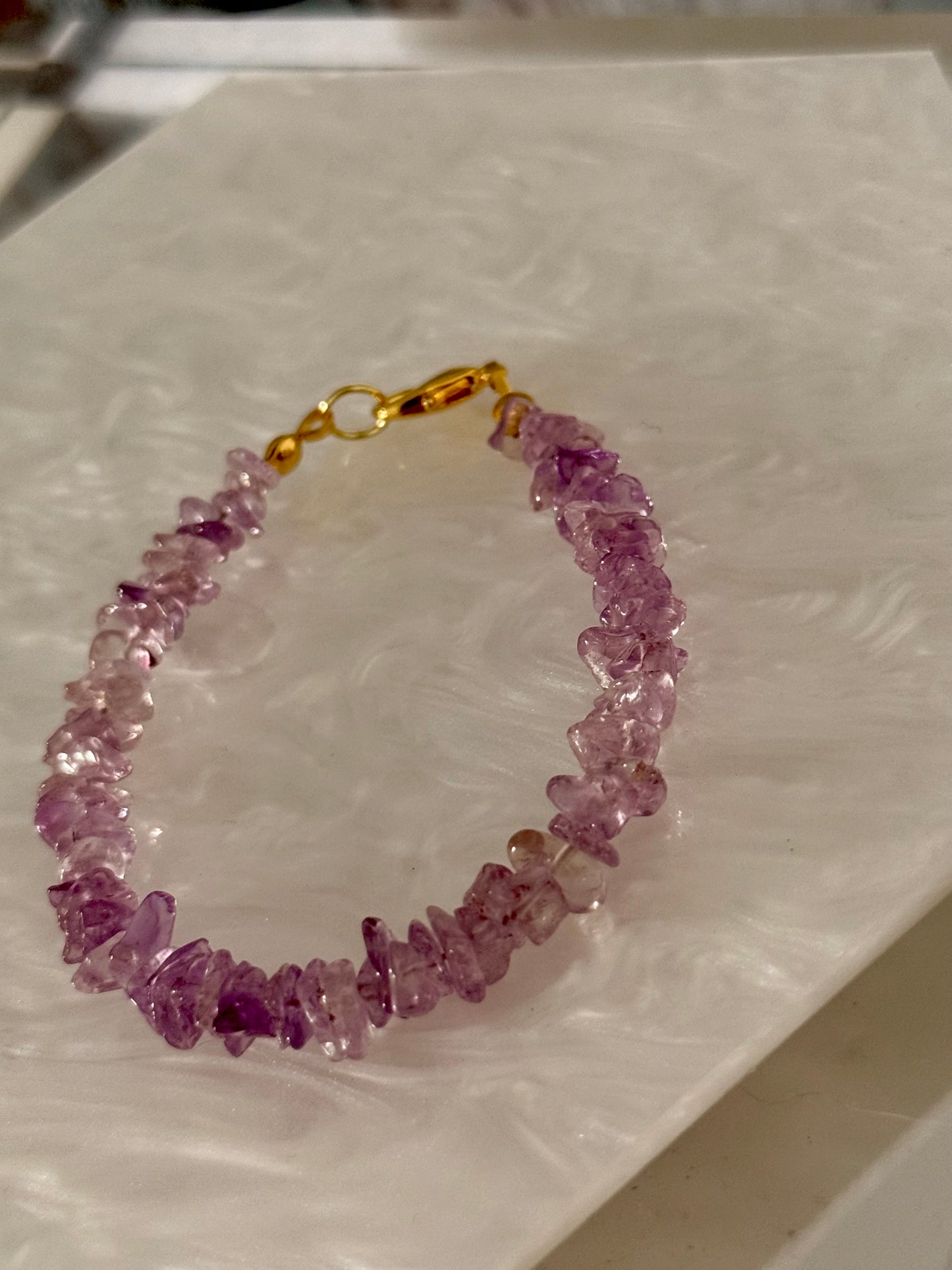 Amatista Rosa Pulsera