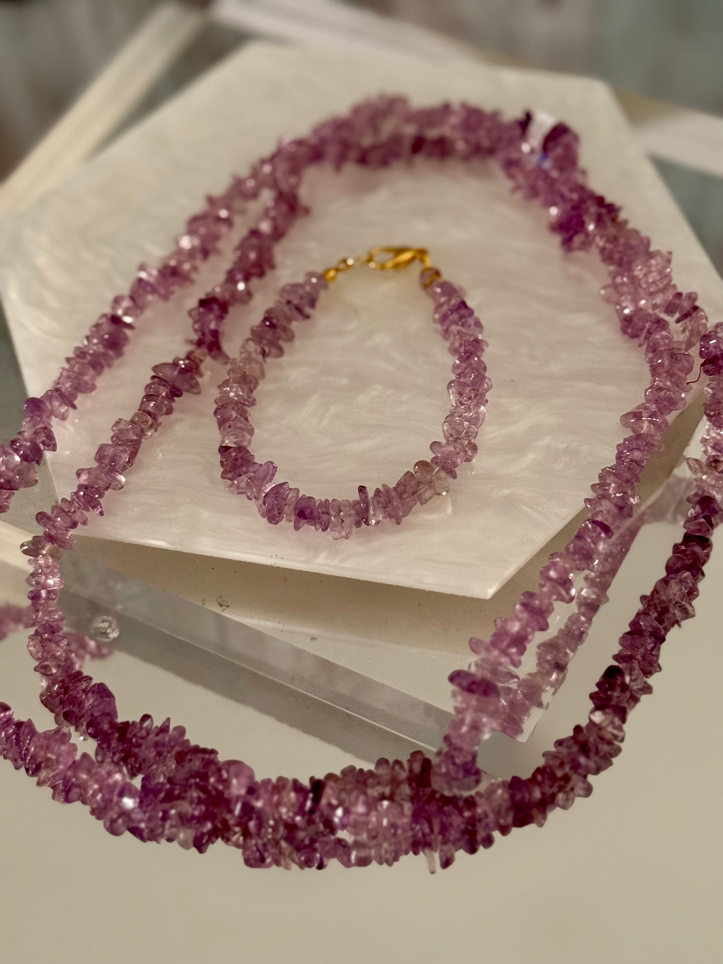Amatista Rosa Necklace
